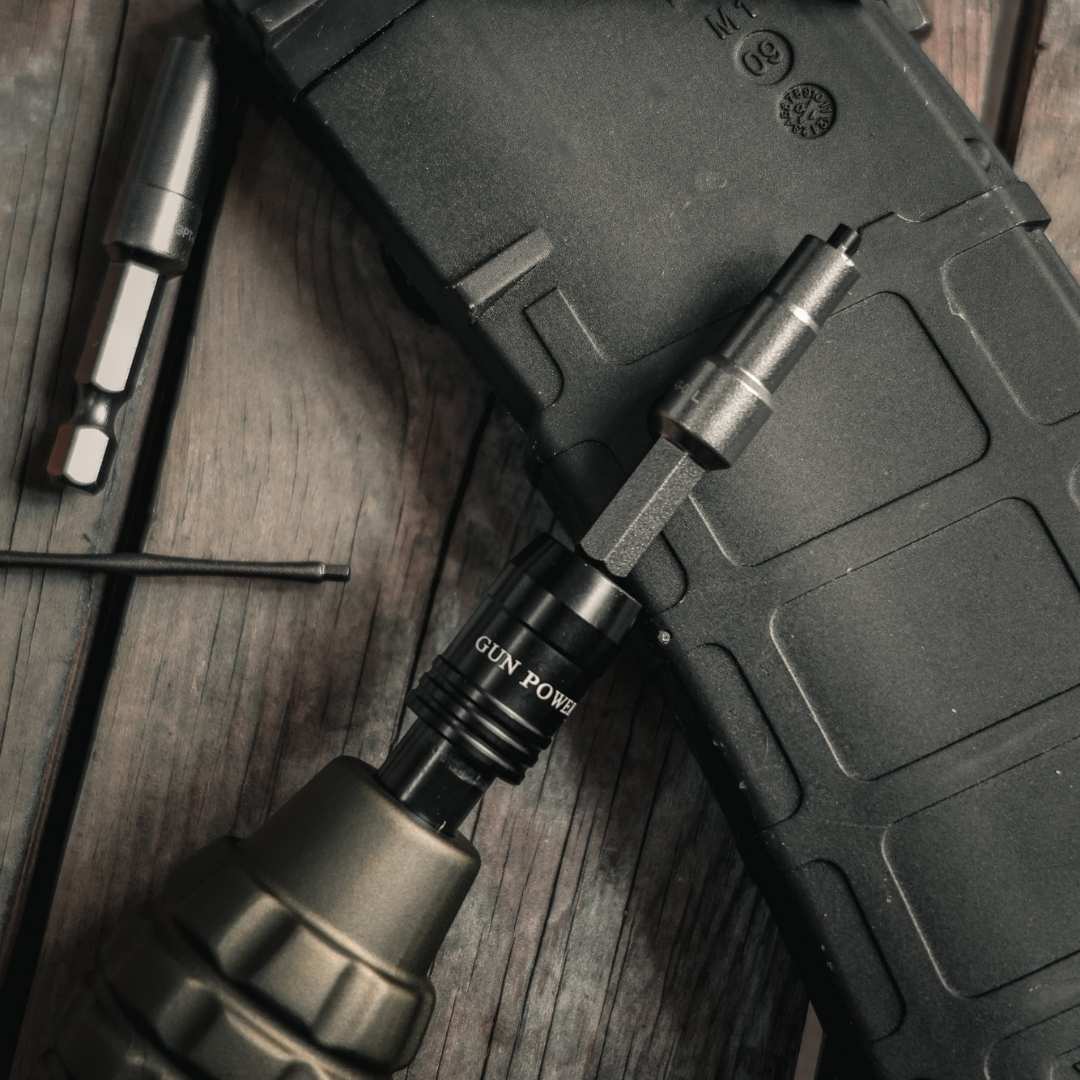 UNYZONE : GUN POWER TOOL Set de tournevis et clés de valves pour GBB et GBBR avec poignée en grenade, mise ne situation tournevis avec embout pour les valves