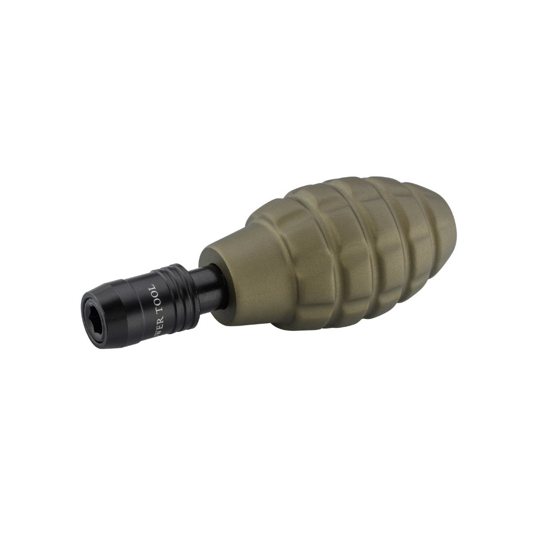 UNYZONE : GUN POWER TOOL Set de tournevis et clés de valves pour GBB et GBBR avec poignée en grenade, vue poignée tournevis en forme de grenade