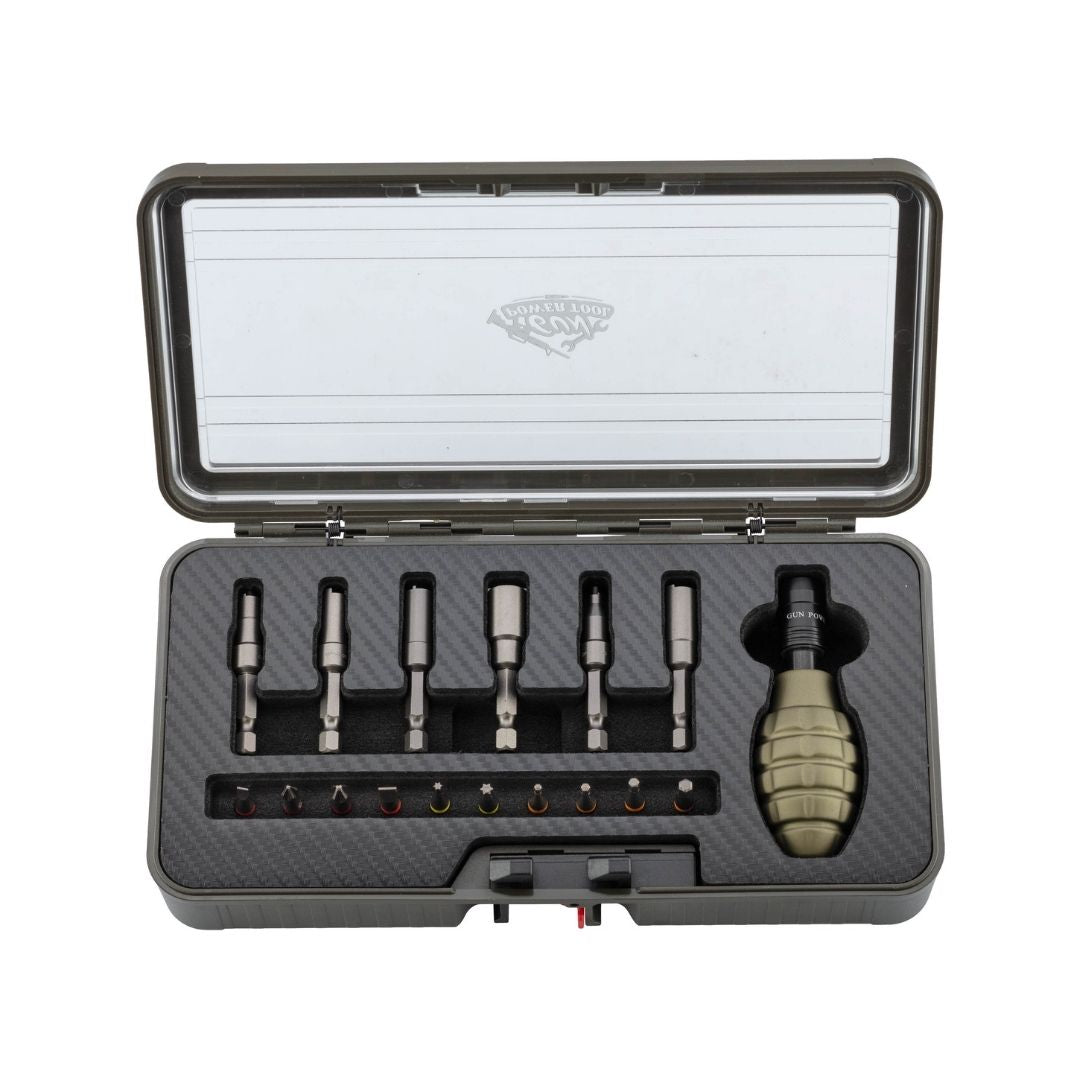 UNYZONE : GUN POWER TOOL Set de tournevis et clés de valves pour GBB et GBBR avec poignée en grenade