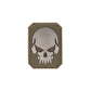 UNYZONE : MIL-TEC Patch PVC tête de mort vert olive