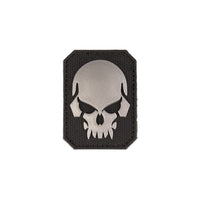 UNYZONE : Patch PVC tête de mort noir et gris