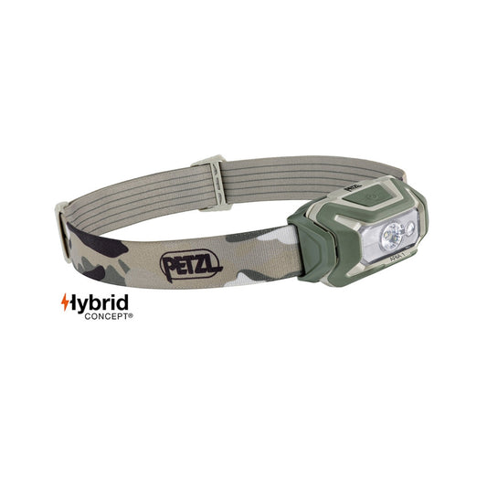UNYZONE : A10 EQUIPEMENT Lampe frontale Hybrid ARIA 1 camouflage CE de 350 lumens