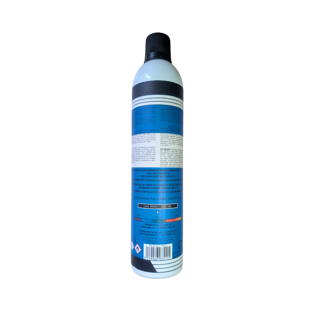 UNYZONE : SWISS ARMS Bouteille de gaz sec 130 PSI (green gas) vue de derrière