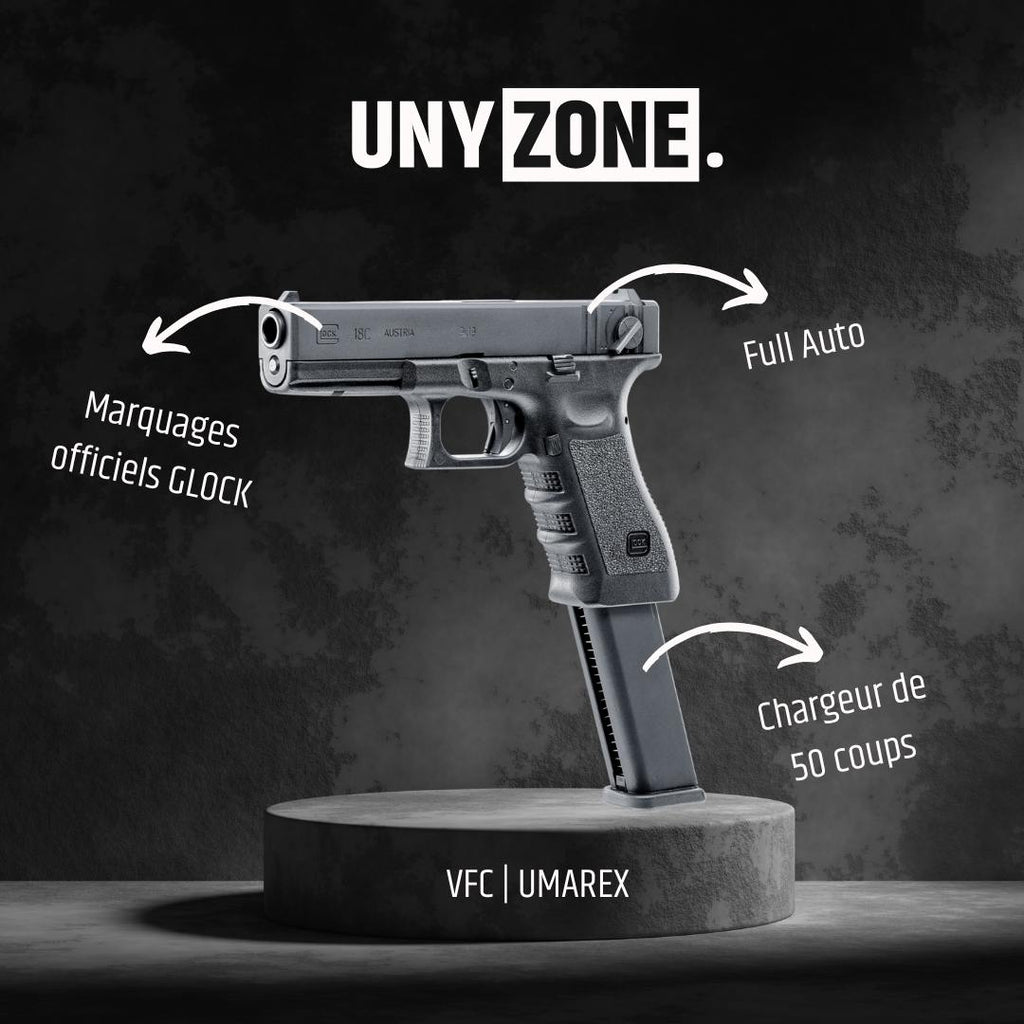 UNYZONE : Schéma du Glock 18 C de VFC & Umarex