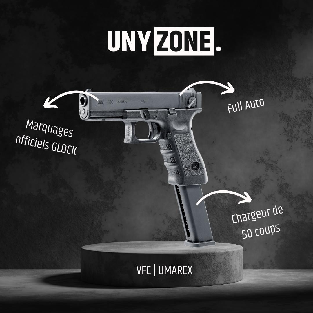 UNYZONE : Schéma du Glock 18 C de VFC & Umarex