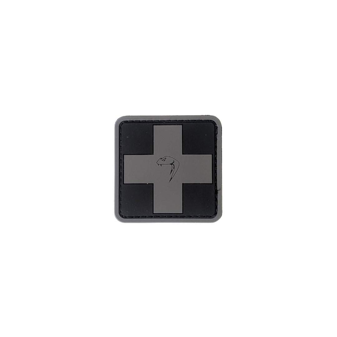 UNYZONE : VIPER TACTICAL Patch PVC Médic noir et gris