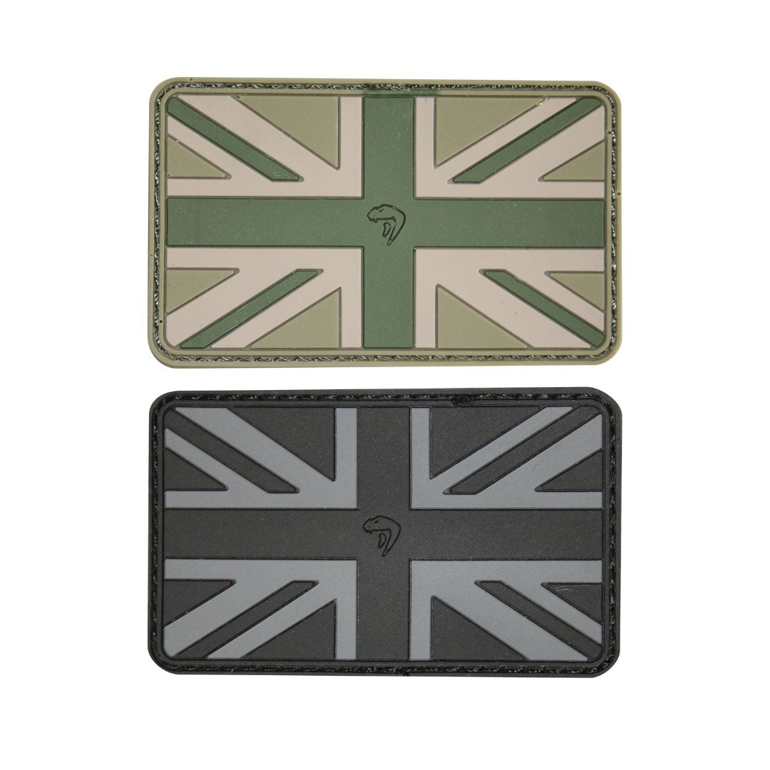 UNYZONE : VIPER TACTICAL Patch PVC drapeau du Royaume-Uni, couleur vert olive et gris