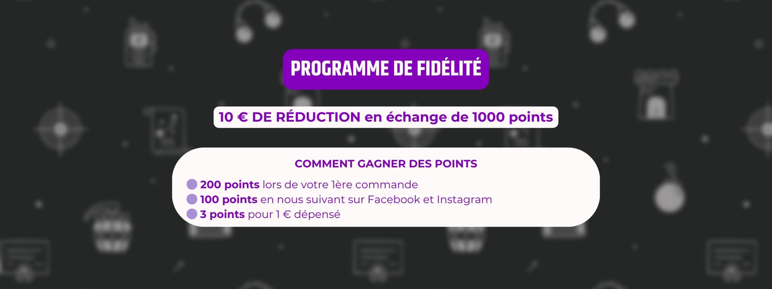 UNYZONE : Slide desktop Programme de fidélité